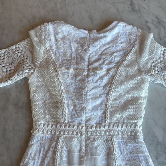 Anthropologie Eri + Ali White Swann Dress - Picture 12 of 12